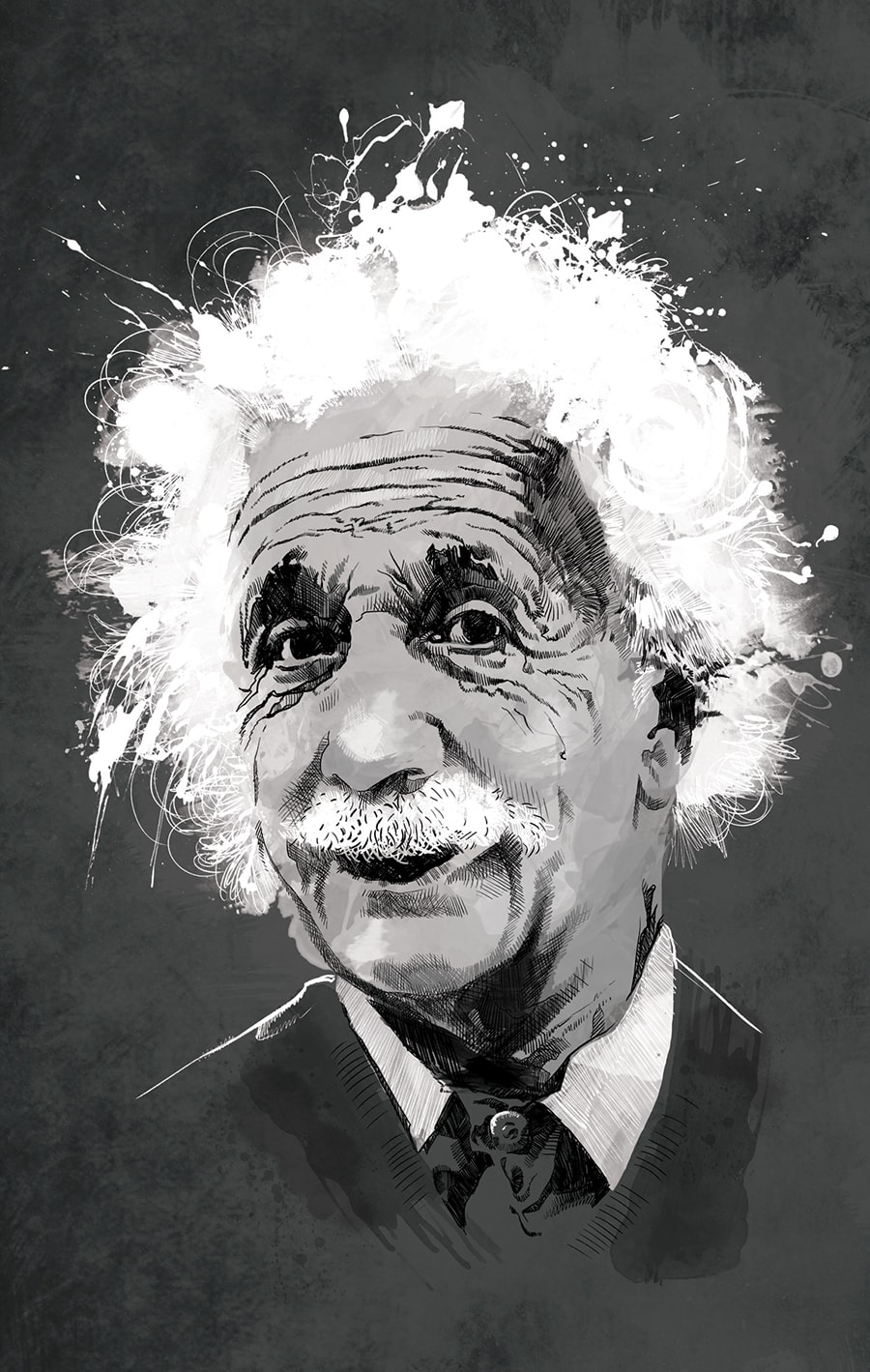 Einstein Portrait Art Print